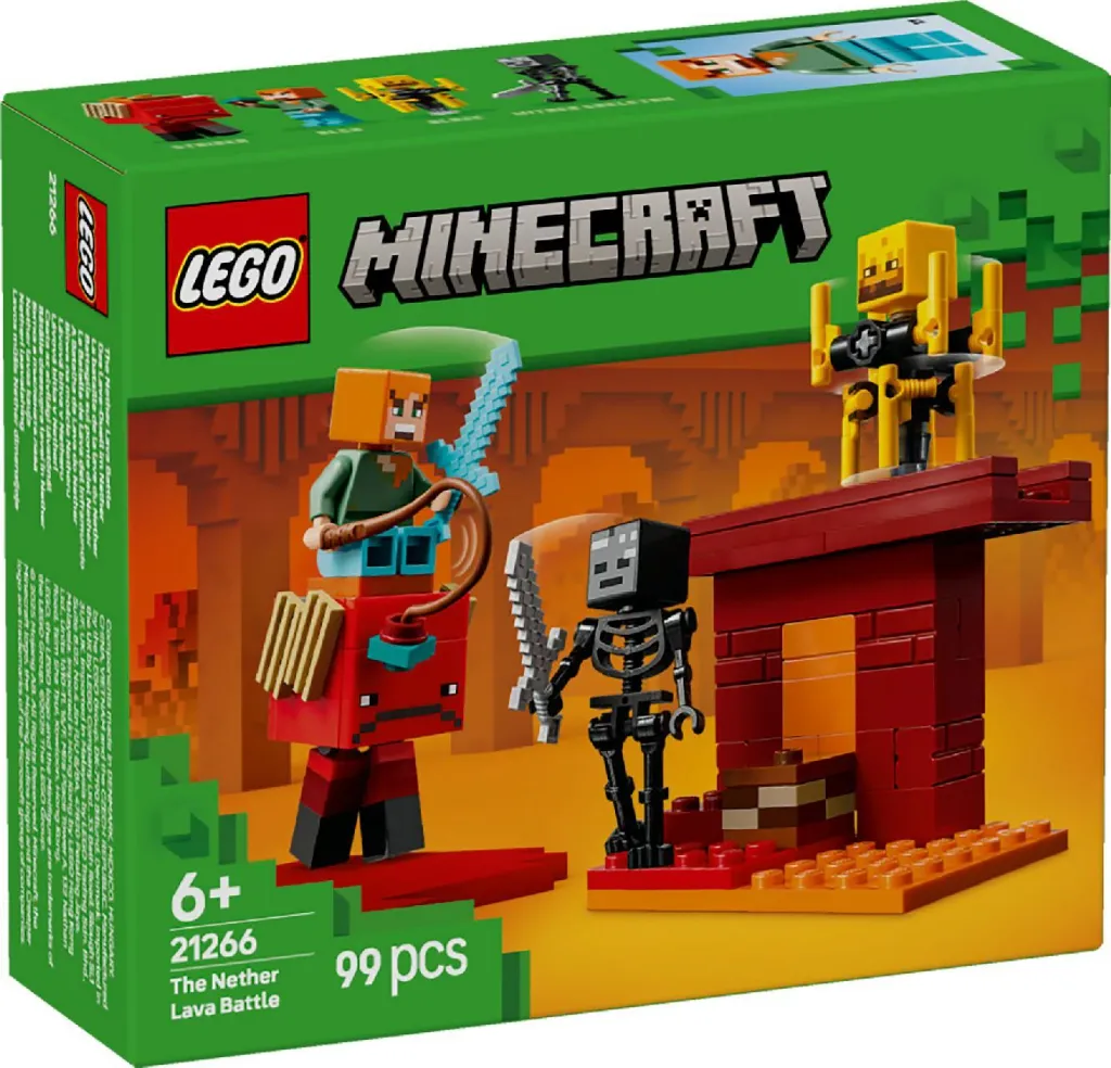 Minecraft ( The Nether Lava Battle)