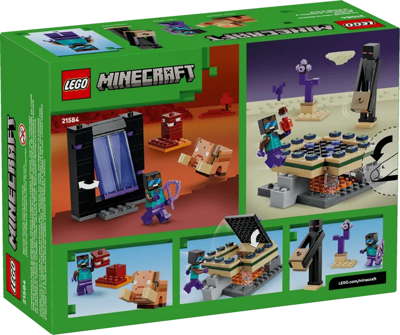 LEGO - Nether & End Portal Journey - Minecraft