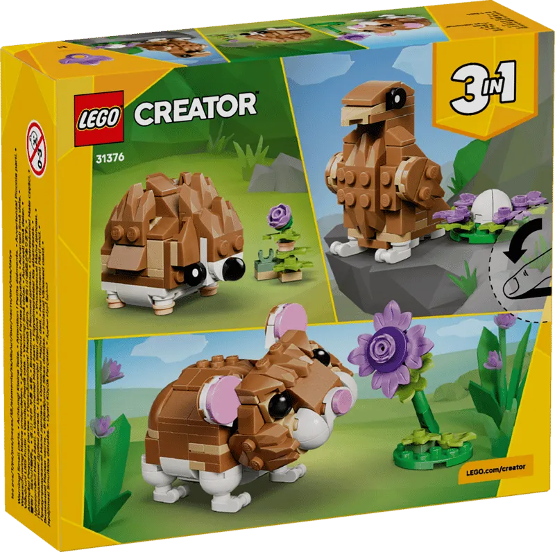 LEGO - Cute Hamster with a Flower