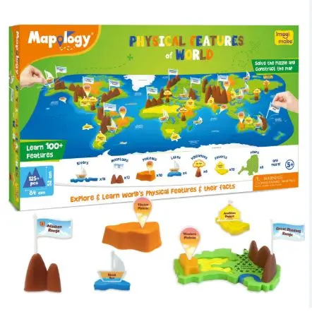 Mapology: Physical Map - World