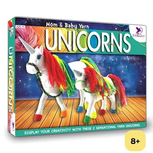 Mom & Baby Yarn Unicorns
