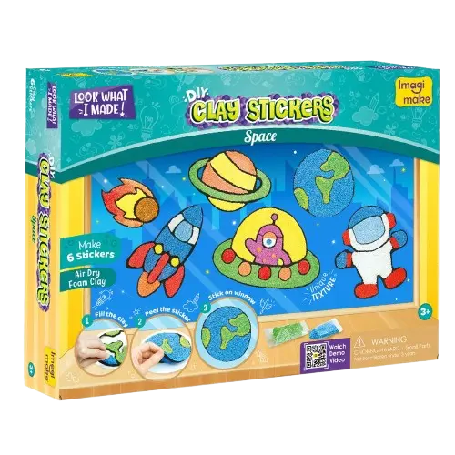 Clay Stickers - Space Adventure